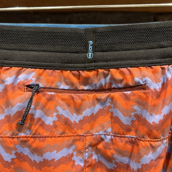 Women’s JANJI Lined AFO Zig Zag Graphic Running Shorts Size S *D1 - Picture 4 of 5
